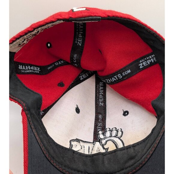 VTG Cincinnati Bearcats ZEPHYR Vintage Fitted Size 7 3/8 Cap Hat Red Wool Blend - Picture 7 of 7